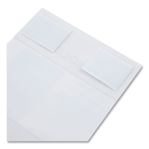 Clear Plastic All-Purpose Mountable Sign Holder, Magnetic Hook-Loop, Horizontal Vertical Orientation, 8.5 x 11 Insert Online now - Image 4