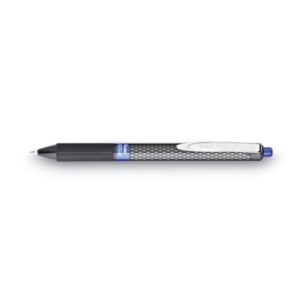 Oh! Gel Pen, Retractable, Medium 0.7 mm, Blue Ink, Black Barrel, Dozen Supply - Image 4