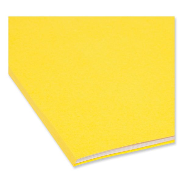 Colored File Folders, 1 3-Cut Tabs: Assorted, Legal Size, 0.75  Expansion, Yellow, 100 Box Cheap - Image 5
