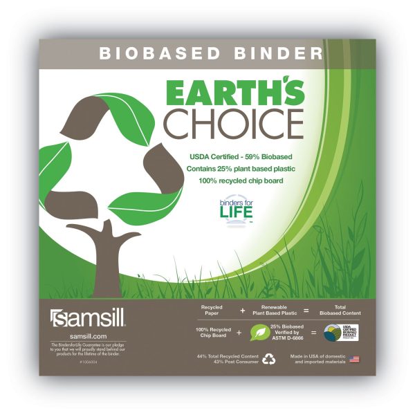 Earths Choice Plant-Based Durable Fashion View Binder, 3 Rings, 2  Capacity, 11 x 8.5, Purple, 2 Pack Fashion - Image 5