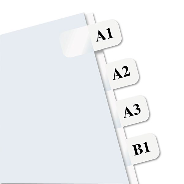 Laser Printable Index Tabs, 1 12-Cut, White, 0.44  Wide, 180 Pack For Cheap - Image 3