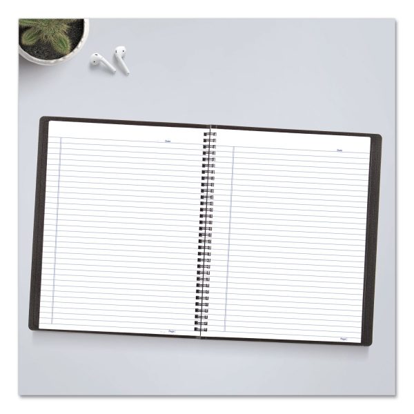 Duraflex Poly Notebook, 1-Subject, Medium College Rule, Black Cover, (80) 11 x 8.5 Sheets Sale - Image 4