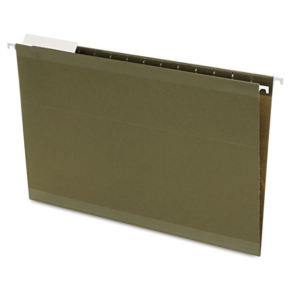 Reinforced Hanging File Folders, Legal Size, Straight Tabs, Standard Green, 25 Box For Cheap - Image 2