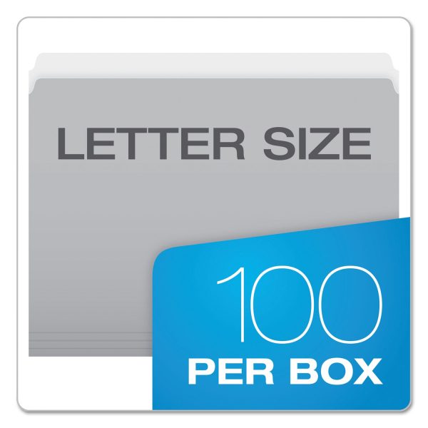 Colored File Folders, Straight Tabs, Letter Size, Gray Light Gray, 100 Box Sale - Image 5