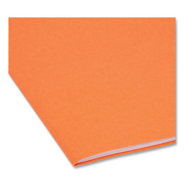 Reinforced Top Tab Colored File Folders, Straight Tabs, Legal Size, 0.75  Expansion, Orange, 100 Box Supply - Image 5