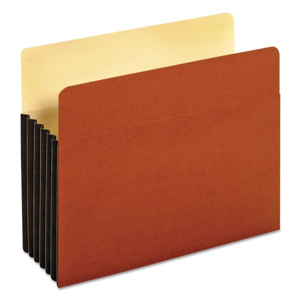 File Pocket with Tyvek, 5.25  Expansion, Letter Size, Redrope, 10 Box on Sale