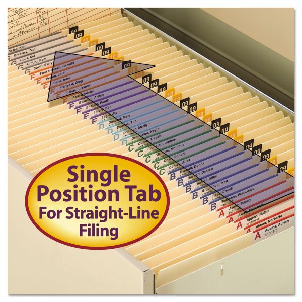 Reinforced Tab Manila File Folders, Straight Tabs, Letter Size, 0.75  Expansion, 11-pt Manila, 100 Box Sale - Image 3