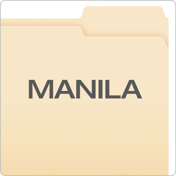 Manila File Folders, 1 3-Cut Tabs: Right Position, Letter Size, 0.75  Expansion, Manila, 100 Box Online - Image 3