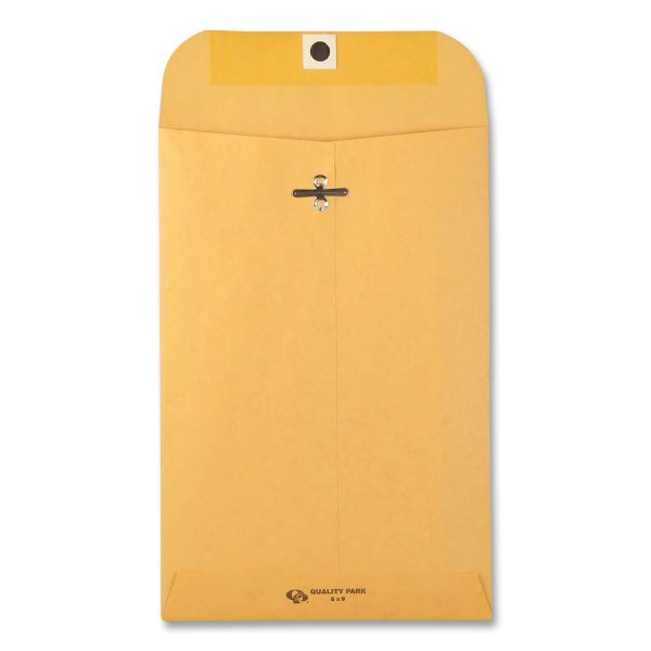 Clasp Envelope, 28 lb Bond Weight Kraft, #55, Square Flap, Clasp Gummed Closure, 6 x 9, Brown Kraft, 100 Box Online - Image 2