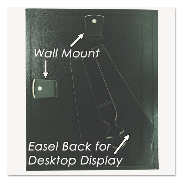 Leatherette Document Frame, 8.5 x 11, Black, Pack of Two Online now - Image 3