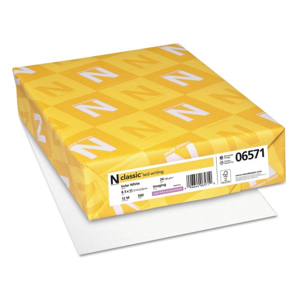 CLASSIC Laid Stationery, 97 Bright, 24 lb Bond Weight, 8.5 x 11, Solar White, 500 Ream Online now