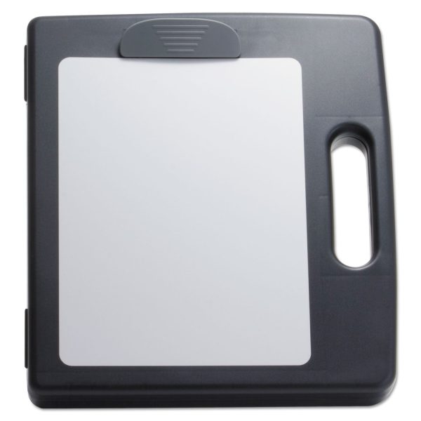 Portable Dry Erase Clipboard Case, 0.5  Clip Capacity, Holds 8.5 x 11 Sheets, Charcoal Online now - Image 2