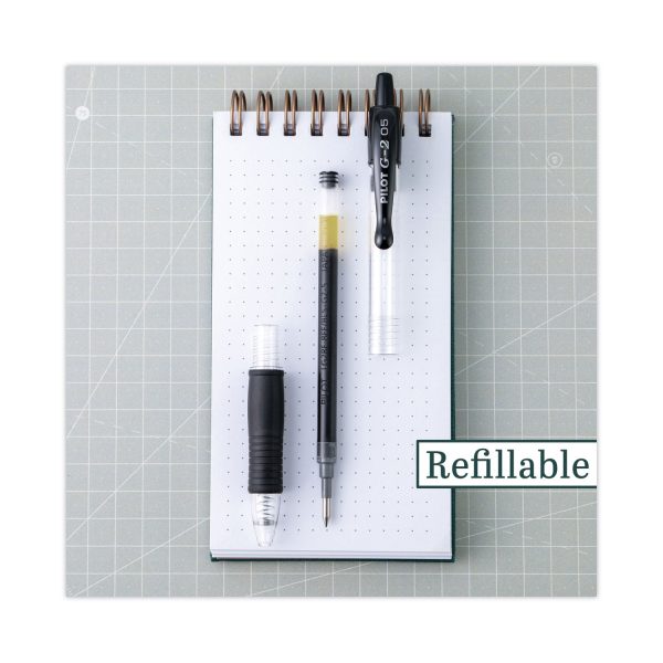 Refill for Pilot B2P, Dr Grip, G2, G6, MR Metropolitan, Precise BeGreen and Q7 Gel Pens, Extra-Fine Tip, Black Ink, 2 Pack Online Sale - Image 4