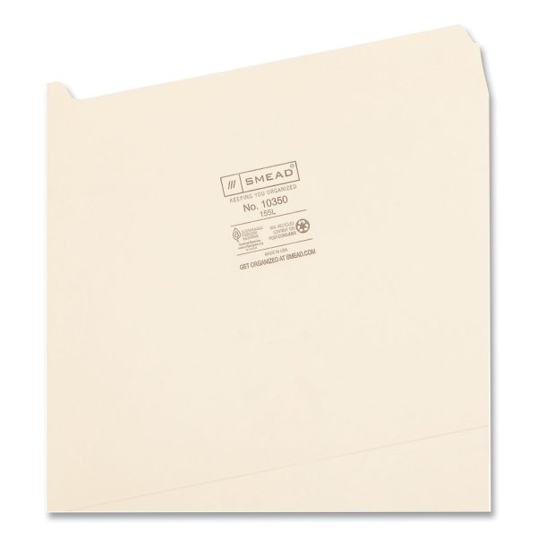 Manila File Folders, 1 5-Cut Tabs: Assorted, Letter Size, 0.75  Expansion, Manila, 100 Box For Sale - Image 3