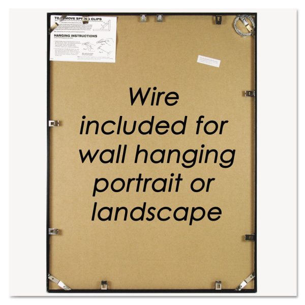 Metal Poster Frame, Plastic Face, 18 x 24, Black Cheap - Image 5