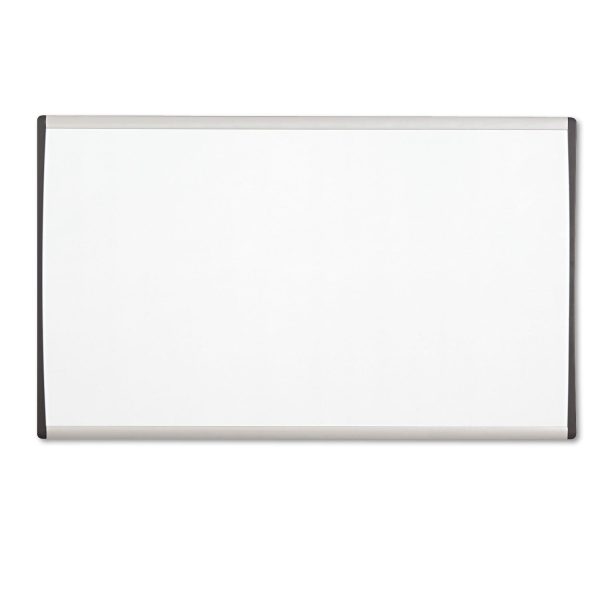 ARC Frame Cubicle Magnetic Dry Erase Board, 30 x 18, White Surface, Silver Aluminum Frame For Sale